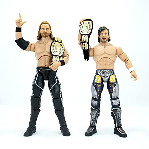 All Elite Wrestling Unrivaled Collection Tag Team Pack - Kenny Omega and Hangman Adam Page Action Figures, Plus Accessories - Amazon Exclusive