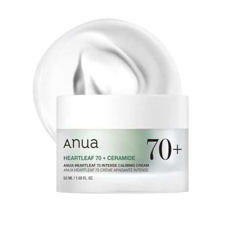 ANUA Heartleaf 70 Intense Calming Cream with Ceramide, Panthenol, Heartleaf extract, Korean Skin care - (50ml /1.69Fl. Oz)