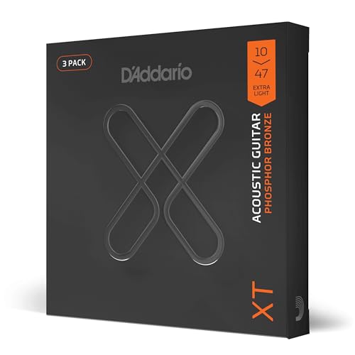 D'Addario XT Phosphor Bronze Westerngitarrensaiten 10-47, 3 Sätze