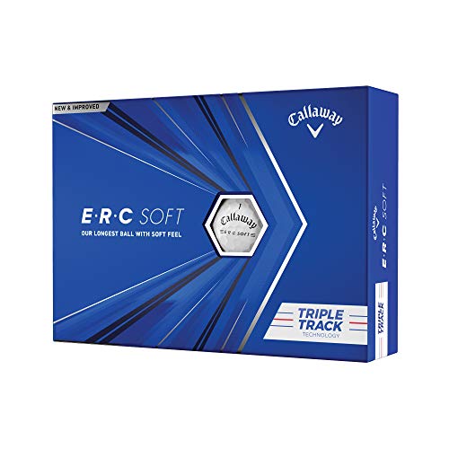 Callaway Golf ERC Soft Golf Balls (White Triple Track (2021)