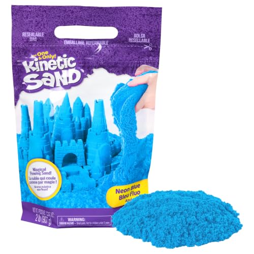 Kinetic Sand - 907 g de Arena Mágica Azul para Mezclar, Moldear y Crear - Kit Manualidades Niños - Juguetes Niños 3 Años + - Arena Kinetica