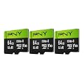 PNY 64GB Elite-X microSDXC Card (3-Pack)