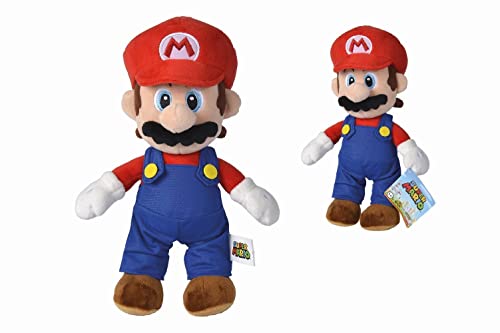 (-52%) Simba 109231010 - Super Mario Plüschfigur, 30cm, kuschelweich, Nintendo, Charakter aus weltberühmten Computerspiel, ab den ersten Lebensmonaten geeignet