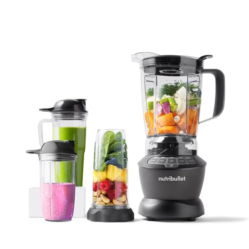 NutriBullet Blender Combo 1200W, Dark Grey, Blender, Smoothie Maker, Switch Between...