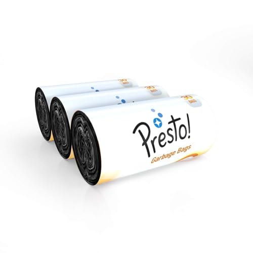 Garbage Bags | Medium | 90 Count | 30 Bags X 3 Rolls | 19 X 21 Inches | For Dry & Wet Waste | Black