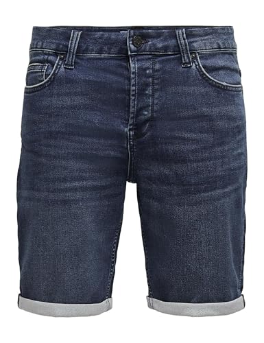 ⚡ BLITZDEAL (-57%) Only & Sons Herren Onsply Reg D Blue Jog Pk 8582 DNM Noos Jeans-Shorts, Blue Denim, S EU