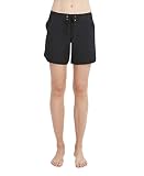 Nautica Women's Board Shorts 4.5” Inseam – Quick-Dry Swim Shorts with UPF Protection, Surf, Pool & Beach Wear, Bikini Cover-Up, Black, Small