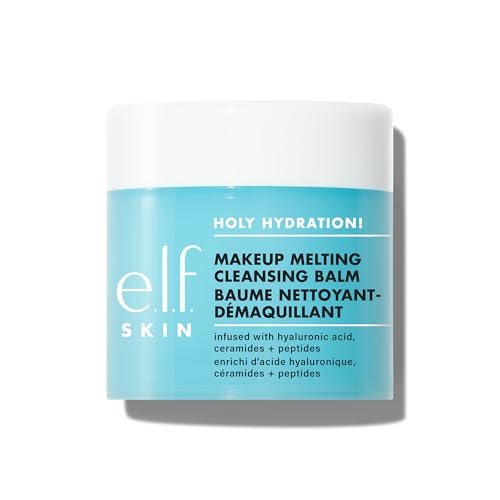 e.l.f. SKIN Holy Hydration! Makeup Melting Cleansing Balm, Face Cleanser & Makeup Remover, Infused with Hyaluronic Acid to Hydrate Skin