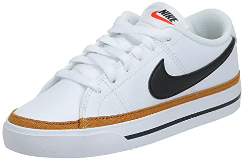 Nike Men's Court Legacy Gymnastics Shoe, White Black Desert Ochre Gum Light Brown, 10 UK