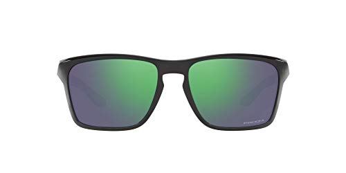 Oakley Men's OO9448 Sylas Rectangular Sunglasses, Black Ink/Prizm Jade, 57 mm