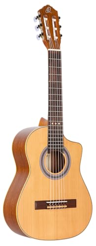 Ortega Guitars Requinto Series 6 String Acoustic Guitar, Right (RQC25)