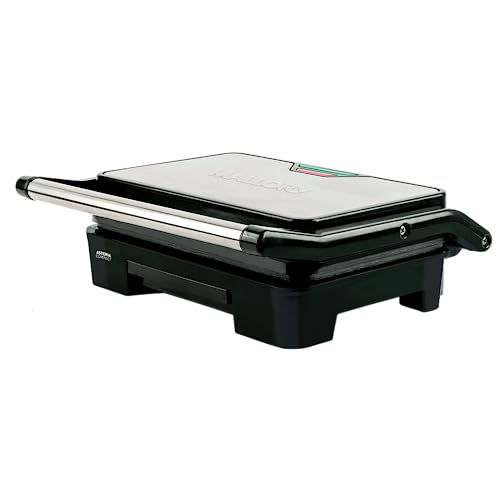 Grill Asteria Compact Mallory Grill multifunção, Luzes indicadoras de funcionamento, Alça com ​Toque-Frio e Trava de seg...