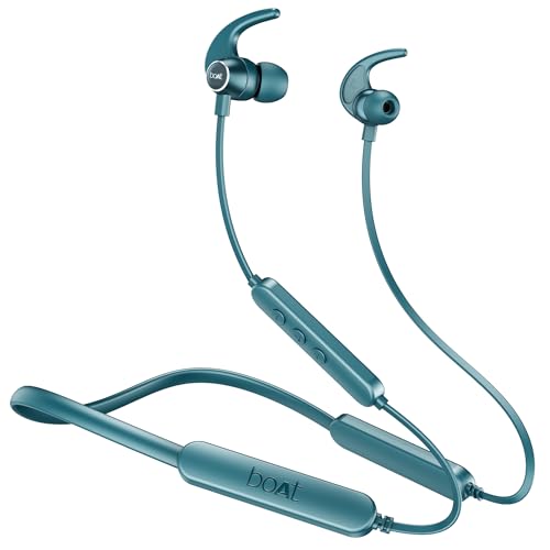boAt Rockerz 255 Pro+, 60H Battery, Fast Charge, IPX7, Dual Pair,Low Latency,Magnetic Buds, App Support, in Ear Bluetooth Neckband, Wireless with Mic 