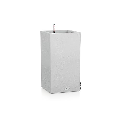 (-36%) Lechuza-Gefäß mit Bewässerungssystem Canto Stone 40 high quarzweiß