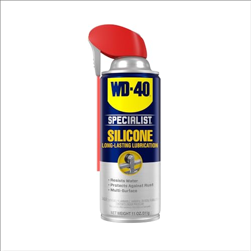 WD-40 Specialist Silicone Lubricant with Smart Straw Sprays 2 Ways, Twin-Pack, 11 OZ