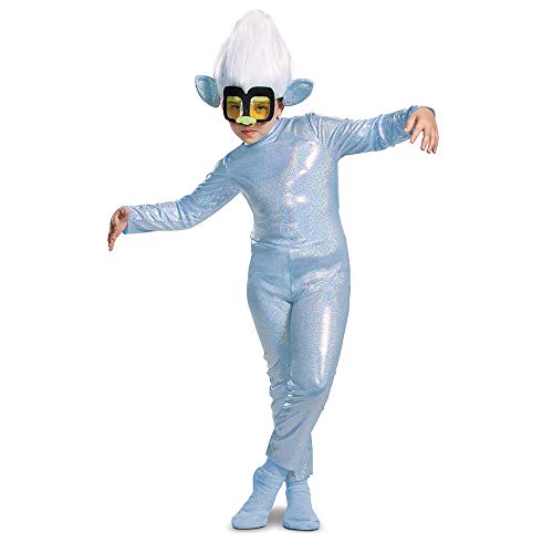 Tiny Diamond Costume, Trolls World Tour Tiny Diamond Troll Costume for Kids with Headpiece, Classic Size Extra Small (3T-4T) Multicolored