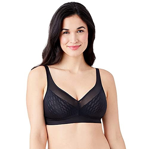 Wacoal Women's Elevated Allure Unlined Wirefree Bra, Black, 38DD