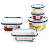 Pyrex Freshlock 10-Piece Glass Storage Set meal prep containers
