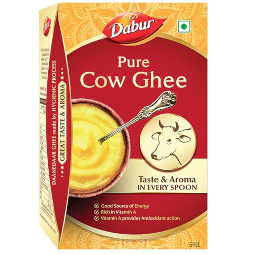 Pure Cow Ghee - 900 ML | Daanedaar with Rich Aroma | Rich in Vitamin A | Provides Energy/Source of Energy