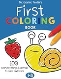 The Creative Toddler’s First Coloring Book Ages 1-3: 100 Everyday Things and Animals to Color and Learn | For Toddlers and Kids ages 1, 2 & 3 (US Edition)