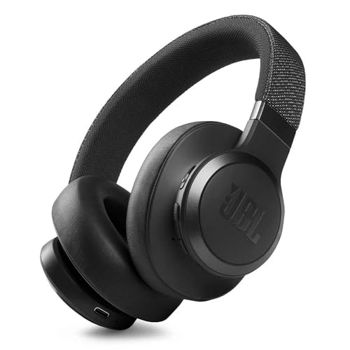 JBL Live 660NC, Smart Adaptive Noise Cancelling Bluetooth Wireless Over Ear Headphones with Mic up to 50 Hours Playtime with Quick Charge, Signature S