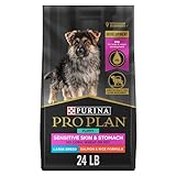 Purina Pro Plan Sensitive Skin and Stomach Large Breed Puppy Food Salmon and Rice Formula - 24 lb. Bag