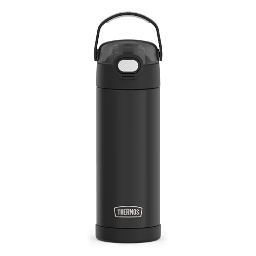 THERMOS FUNTAINER 16 Ounce Sta...th Wide Spout Lid,Black Matte