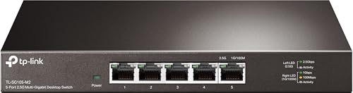 TP-Link TL-SG105-M2 - Switch E... Snooping, QoS, Sin Ventilador