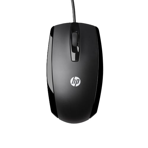 HP X500 Wired Mouse (Black, E5E76AA)