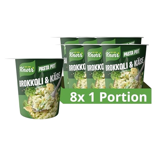 (-28%) Knorr Pasta Snack Pot Brokkoli & Käse leckere Instant Nudeln fertig in nur 5 Minuten 8x 62 g