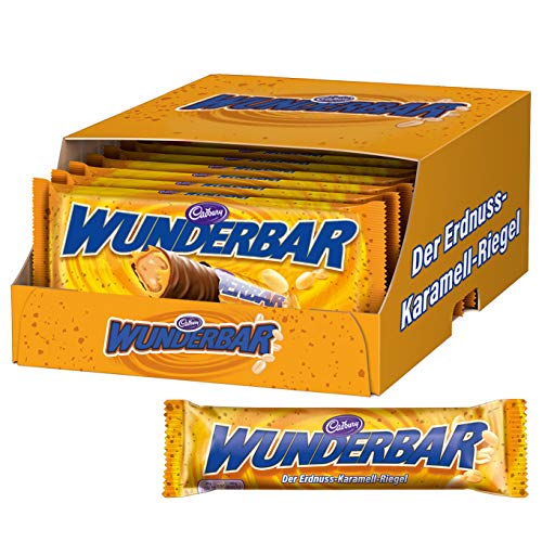 (-20%) Cadbury Wunderbar, Erdnuss-Karamell-Schoko Riegel, 5 x 37 g (12er-Pack)