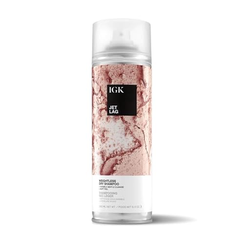 IGK JET LAG Invisible Dry Shampoo | Weightless + Refresh Style | Vegan + Cruelty Free | 6.3 Oz