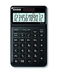 カシオ JW-200SC-BK スタンダード電卓 12桁 デュアルパワー パーセンテージ計算 の画像