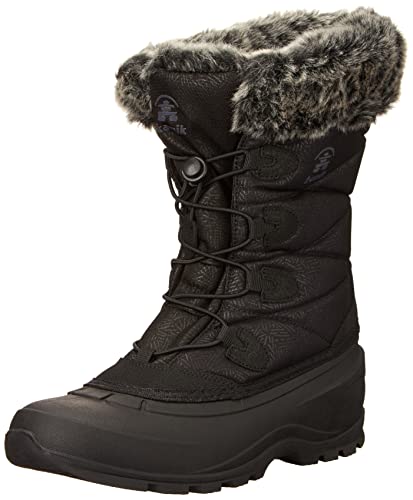 Kamik Women's Momentum 3 Insulated Winter Boots,Black,8