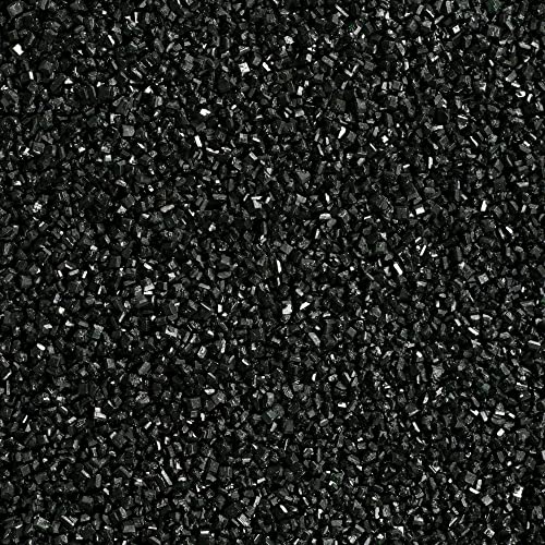 DecoPac Sanding Sugar | Black Edible Sugar Sprinkles | 33oz | Edible Sanding Sugar in Handheld Container | Made In USA | Sugar Sprinkle Mix For Cakes, Cupcakes, Cookies, Extra Large Pack | 33 Ounce - Black