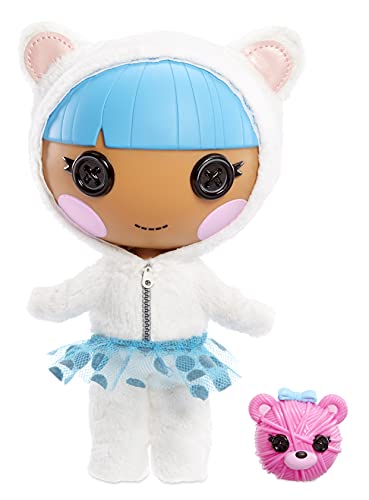 Lalaloopsy Littles 7" Winter Doll - Bundles Snuggle Stuff with Pet Yarn Ball Bear, Blue/White Outfit & Accessories, Reusable House Playset, Ages 3-103 Years
