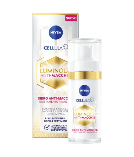 (-13%) NIVEA Cellular Luminous630 Anti-Flecken-Serum für das Gesicht Fortgeschrittene Behandlung 30 ml, Anti-Flecken-Serum für ebenmäßige Haut, Hyaluronsäure und Luminous630 gegen Hautflecken