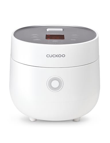 CUCKOO CR-0675FW 6-Cup (Uncooked) / 12-Cup (Cooked) Micom Rice Cooker with Nonstick Inner Pot, 13 Menu Modes, LCD Display, Fuzzy Logic Tech, Auto Clean (White)