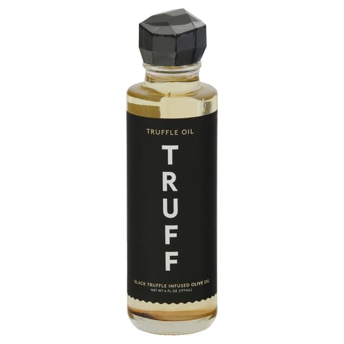 TRUFF Black Truffle Oil - Black Truffle Infused Olive Oil - Gourmet Dressing, Seasoning, Marinade, or Drizzle, Non-GMO, Gluten-Free, 5.6 fl.oz