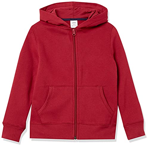Amazon Essentials Hoodies - Boys' Maroon Zip-Up Sweatshirt, 2T, Fleece
