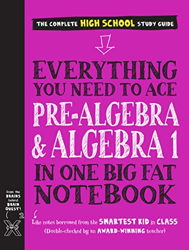 Everything You Need to Ace Pre-Algebra and Algebra I in One Big Fat Notebook book cover