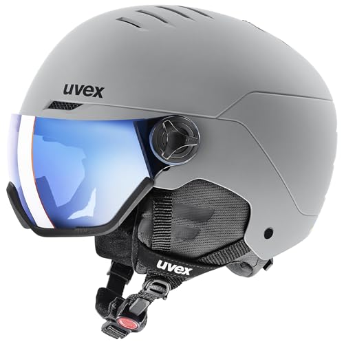 uvex Wanted Visor - Ski Helmet for Men and Women - Visor - Individual Fit - Rhino Matt - 54-58 cm
