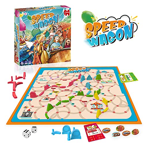 (-76%) Jumbo Spiele Speedwagon Brettspiel – Gesellschaftsspiel ab 8 Jahren - 2 bis 4 Spieler