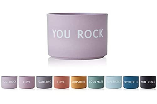 Design Letters Favourite Cup Lavender You Rock | Decorative Cup in Fashionable Colors with Different Statements | Personalised Gift for Women for Birthday, Anniversary, Weeding and Friendship