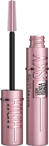 Maybelline Mascara, Lash Sensational Sky High Volumizing & Thickening, Eyelash Lengthening, Flake-Free Formula, Washable Mascara Infused with Bamboo Extract, Full Volume Mascara, Colour: Black