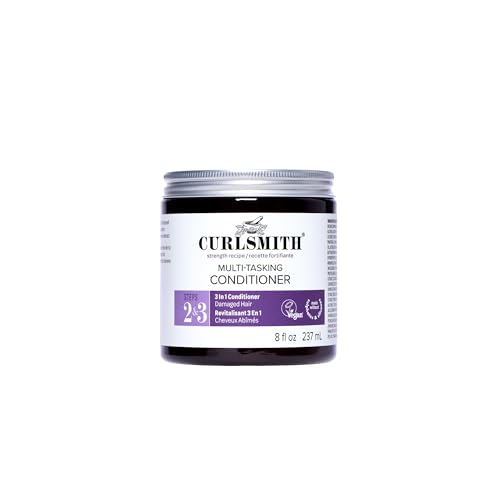 CURLSMITH – Multi-Tasking Conditioner, 3 in 1 Conditioner with Proteins, for Damaged Hair (8 fl oz)