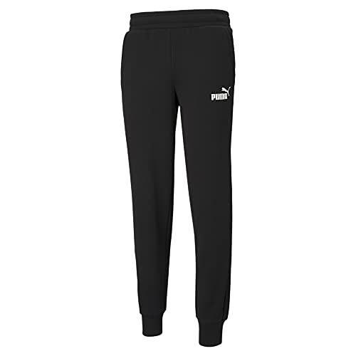 PUMA Men's Essentials Fleece Sweatpants, Cotton Black, X-Large