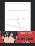 Blank Manga Book: Large | Manga Storyboard Sketchbook | Comic Strip Templates to Draw your Own Comics | Variety of Template Layouts | Blank Comic ... and Stories | Gift Idea for Anime Lovers