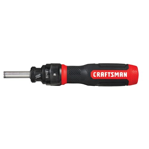 CRAFTSMAN Chave de fenda de catraca, SpeedDrive, brocas de extremidade dupla de 5 cm incluídas, alça comporta até 6 bits (CMHT68129)