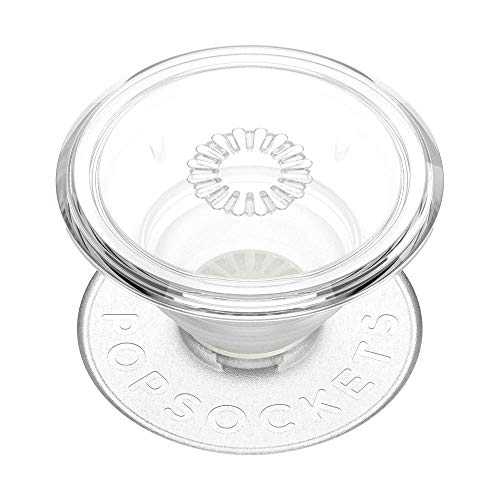PopSockets Phone Grip with Expanding Kickstand, Adhesive Grip - Clear